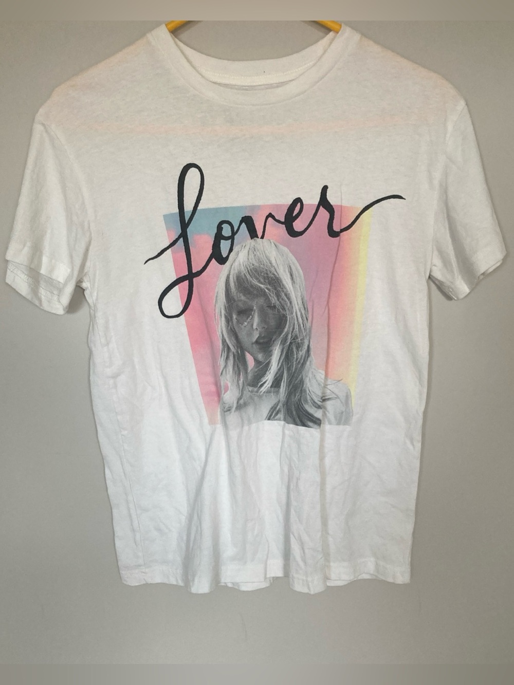 Taylor Swift Women's Sm Lover Album Graphic Tee Shirt Blue Cotton Genuine Merch